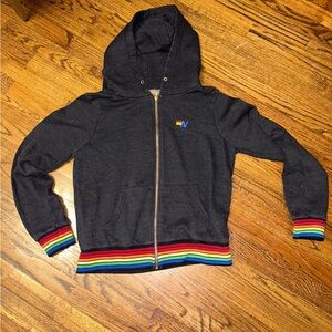Aviator nation zip up hoodie